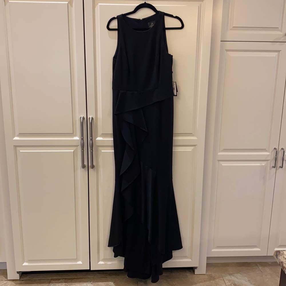 Adrianna Papell black gown, new with tags